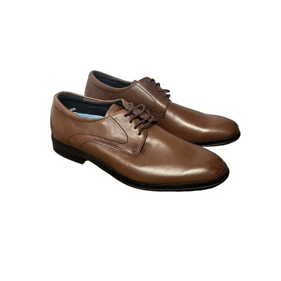 Vionic Men's Joseph Orthotic Oxfords US 7 Brown Dress Shoes NWT Leather - Picture 1 of 13